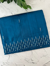 Blended tussar saree with cutwork border- MSHK691