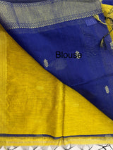 Maheshwari silk saree with zari weaving MMJ764