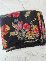 Chiffon Brasso saree with mirror work - MS7611 Black(3)