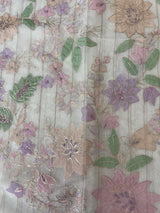 Mul chanderi applique work saree  MSH7371