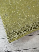 Cutwork Blended satin-tussar saree MTS9078