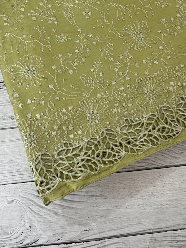 Cutwork Blended satin-tussar saree MTS9078