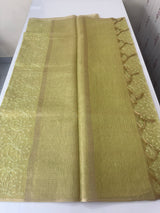 Tissue Silk embriodery saree MS49889- DuskyGreen
