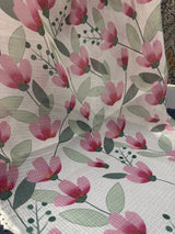 Soft kota checks saree with digital prints & embroidery - MS7123