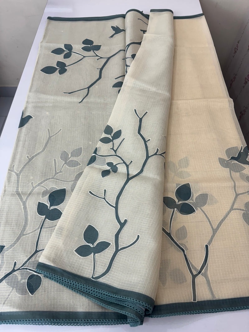 Pure Soft kota silk saree with digital prints  MS19065