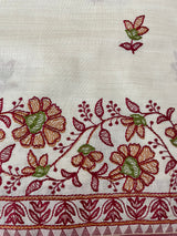 Blended tussar saree with embriodery - MSH1456