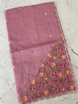 Cutwork Semi tussar saree MTSS680