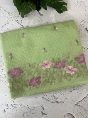 Netkota embriodery saree MS1494 LightGreen