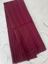Soft organza saree with thread lines and sequence work MOS868(19)