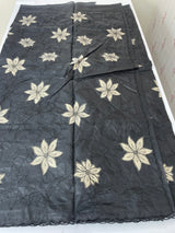 Semi organza saree with appliqué work - MSH906