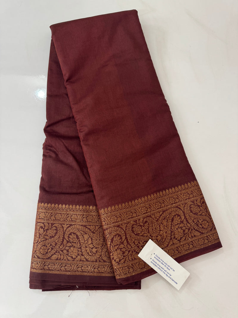 Banarasi warm silk saree with brocade blouse MS12165 Maroon