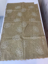 Blended tussar saree with applique work MTSS459