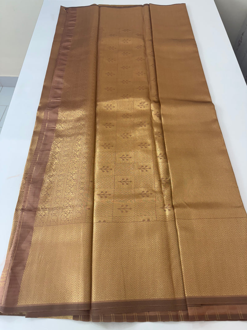 Pastel brocade semi silk sarees MS67443