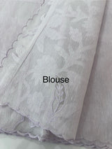 Khadi Linen saree with net applique borders MSH247 PaleLavender (2)