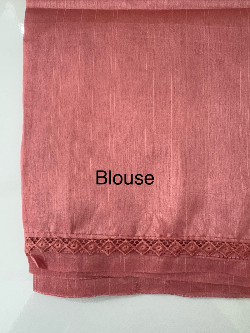 Art silk saree with embroidery SVTS26 Peach