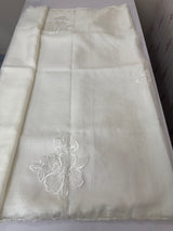 Crush Organza saree with applique work MBS677