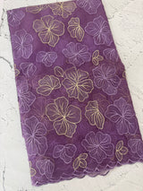 Soft Organza saree with thread work - MSH910 Purple