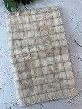 Check Mul chanderi saree with tissue applique work MSH147