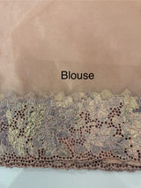 Soft Organza saree with cutwork tissue applique borders - MCW765