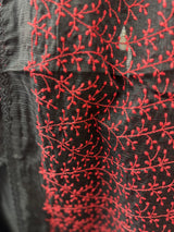 Soft kota checks saree with embroidery MS7843