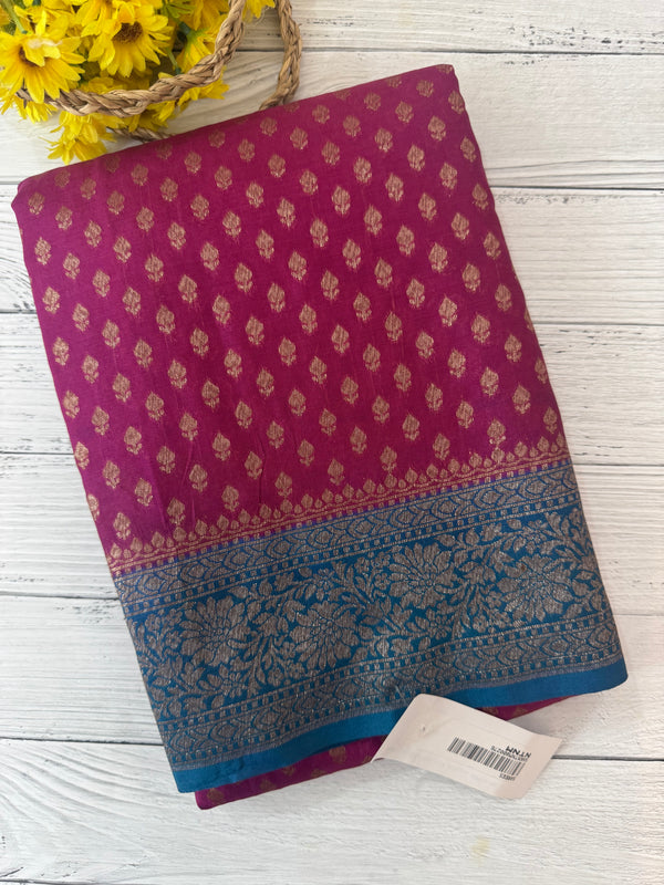 Banarasi viscose Georgette saree MKGS611