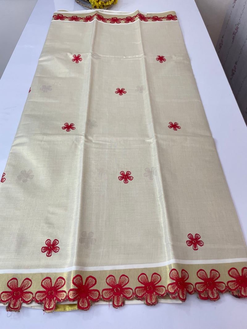 Kerala tissue saree- Gold