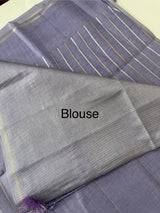 Semi silk saree with zari weaving  MSG6161 Lavender