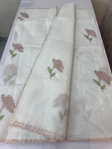 Kota silk cotton saree with applique work MS81789