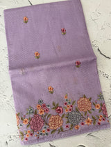 Silky kota embroidery saree MSK4333 Lavender