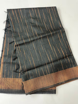 Semi Jute silk saree - MJKL766 BLACK