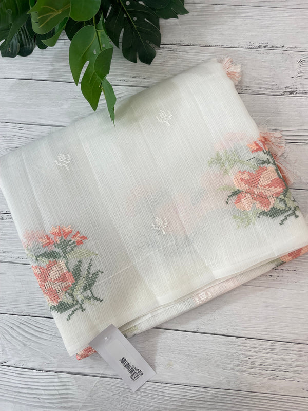 Silky kota embroidery saree MSK654