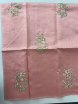 Tussar finish soft silk saree with thread embroidery MTS568