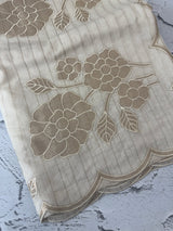 Mul chanderi saree with applique work MSH175 - White