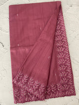 Semi tussar saree with cutwork MSHK566