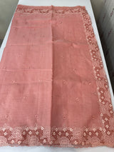 Soft Silky kota saree with cutwork borders  MSH132 (2) Peach