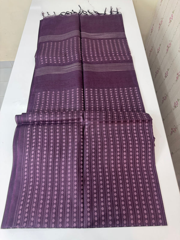 Bamboo tussar silk saree with thread work - MTSS456