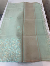 Soft Tissue kota embroidery saree MSK4660 DustyBlue