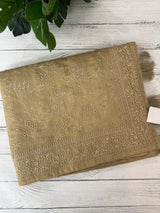 Blended tussar saree with thread work MTS9078 - Chikoo