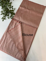 Pastel soft silk Saree - MKP917 DuskyPeach