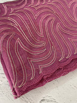 Glass organza saree with thread work- MOS351