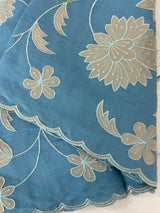 Malai chanderi saree with applique work MSM6201