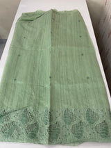 Blended matka Tussar silk saree with cutwork MS4856