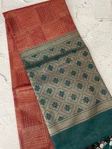 Brocade soft silk saree with blouse MSB789