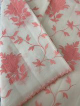 Lightweight Kota Moonga checks saree with applique work MSH288