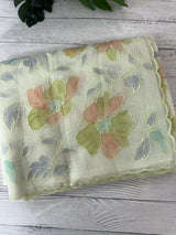 Soft Kota saree with prints and embroidery MSH154- PastelGreen