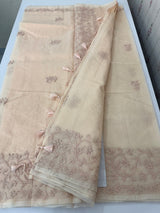 Premium NetKota saree with Hand Chikankari work  MSH246