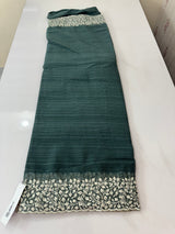 Chiffon Georgette saree with embriodery border - SRDIRR