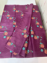 Pure desi tussar silk saree with embroidery- MTSS659 (14)