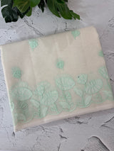Moonga checks saree with applique borders MSH9990