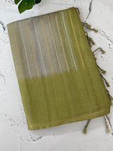 Multi color Semi soft silk saree with borders MSS590